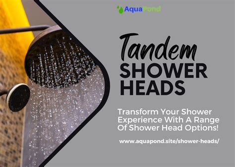 Tandem Shower Head - Upgrade Your Shower Experience | Aqua Pond