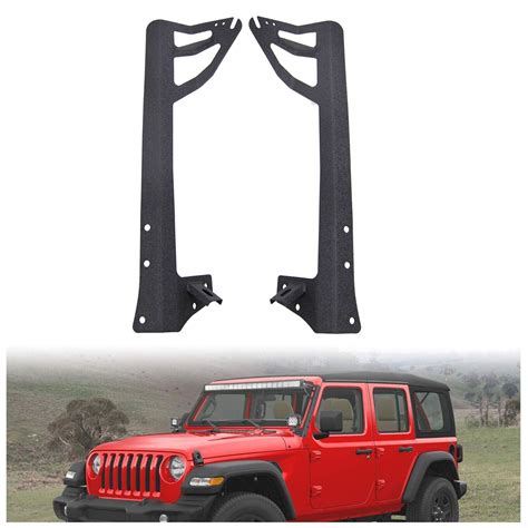 50 52 A Pillar LED Light Bar Windshield Mounting Bracket For Jeep