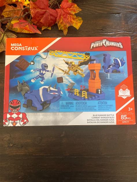 Mega Construx Mighty Morphin Power Rangers Blue Ranger Battle Set