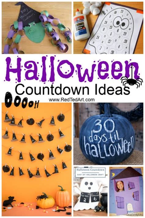 DIY Halloween Countdown Calendar Ideas - Red Ted Art - Kids Crafts