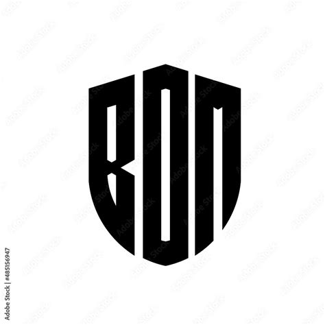 BDM letter logo design. BDM modern letter logo with black background ...