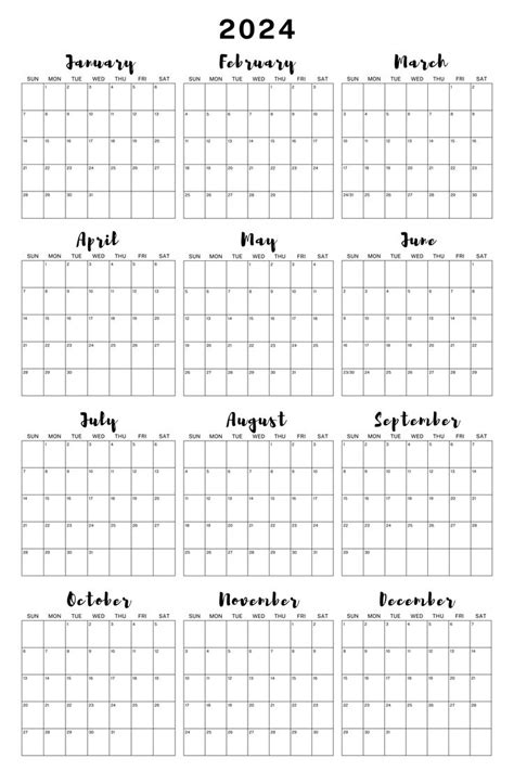 The Printable Calendar Is Shown In Black And White