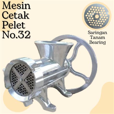 Jual Mesin Cetak Pelet No32 Saringan Tanam Laher Pisau Luar Mata 4