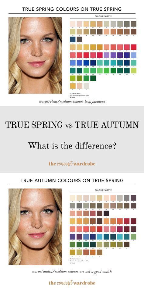 The Concept Wardrobe Both True Spring And True Autumn Are Defined By