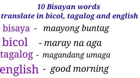 Tagalog Ilocano Useful Phrases Sentences With English Off