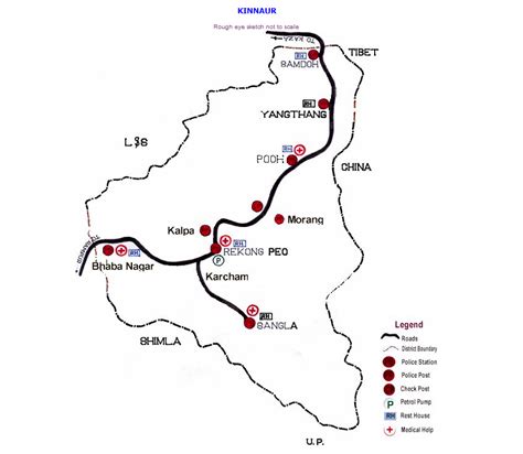 District Maps With Medical Aids Government Of Himachal Pradesh India