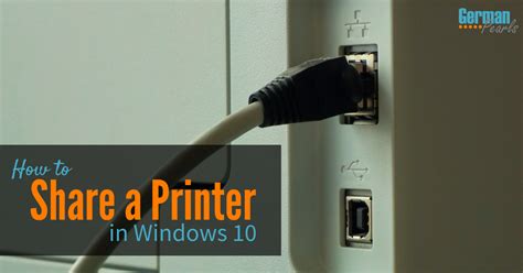 How To Share A Printer In Windows 10 To Create A Network Printer