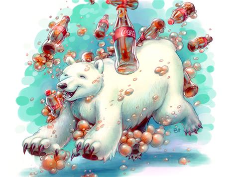 Coke Polar Bear Cartoon Images