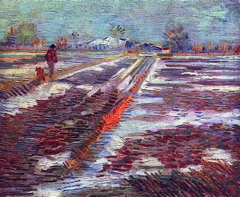 Landscape With Snow 1888 Vincent Van Gogh WikiArt Org