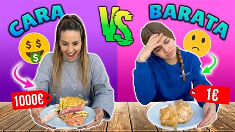 COMIDA CARA VS BARATA FOOD CHALLENGE Familia Amiguindy YouTube