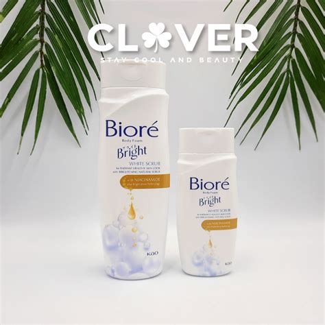 Jual BIORE BODY FOAM BRIGHT WHITE SCRUB Shopee Indonesia