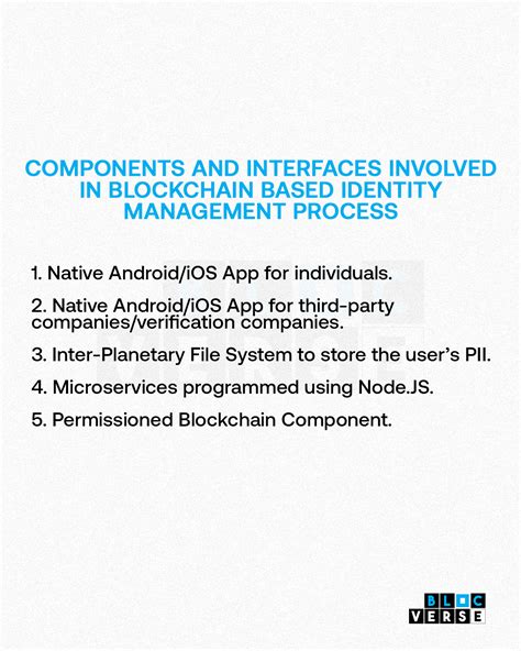 Blockchain Enabled Identity Management System Blocverse