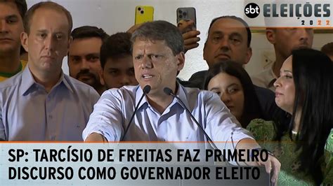 Tarc Sio De Freitas Faz Primeiro Discurso Como Governador Eleito De S O