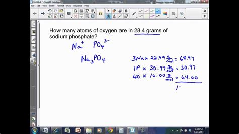 Grams Compound To Atoms Youtube