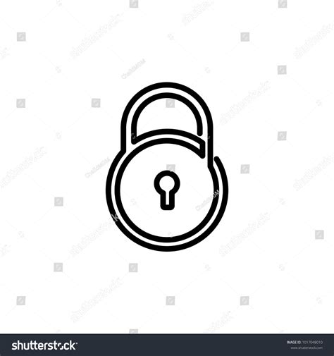 Lock Lineart Logo Royalty Free Stock Vector Avopix