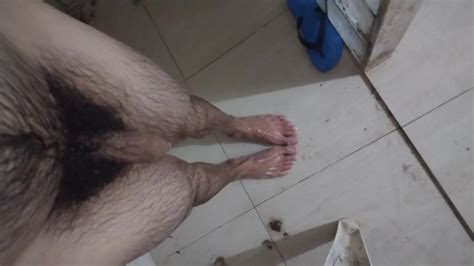 Hot Leg Hot Feets Showing My Feets And Toes On The Fucking Shower There Was Cum Outside My Ass