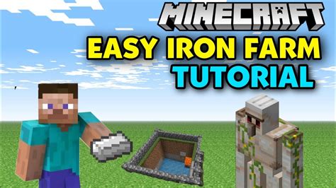 Easy Iron Farm Tutorial In Minecraft YouTube