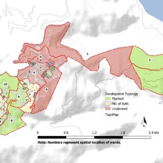 Spatial location and grouping of 13 wards of New Tehri Town. (Base map ...