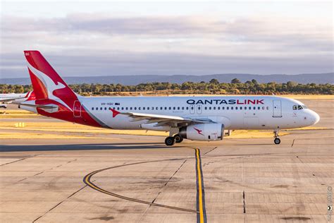 Vh Vqu Airbus A320 232 Of Qantaslink Network Aviation Named ‘river Red Gum At Perth Airport