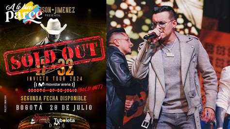 Yeison Jim Nez Rompe R Cords Dos Sold Out En El Movistar Arena De