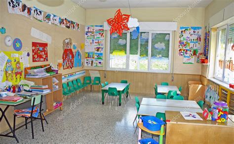 Interior Of A Playroom A Nursery Kindergarten School ⬇ Stock Photo