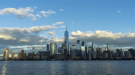 Manhattan Urban Skyline at Sunset. New York City, USA. Day to Night ...