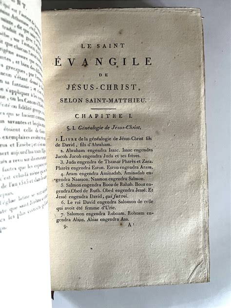 LE MAISTRE DE SACY La Sainte Bible Contenant L Ancien Et Le Nouveau