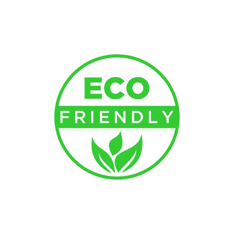 Vector Illustration Of Green Eco Friendly Stamp Icon Label Sticker