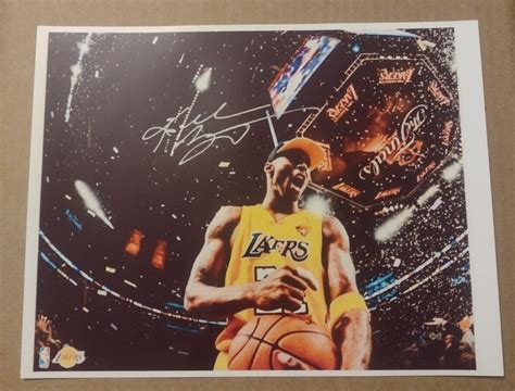 Kobe Bryant X Glossy Old School Lakers Basketball Wall Locker Poster