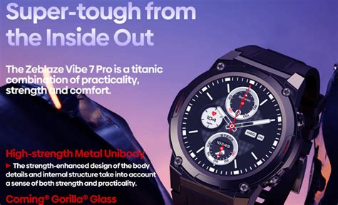 Zeblaze Vibe Pro Smartwatch Large Ultra Hd Amoled Display Ptt Outdoor