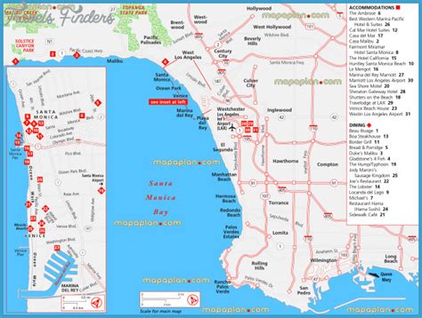 Long Beach Map Tourist Attractions Travelsfinderscom