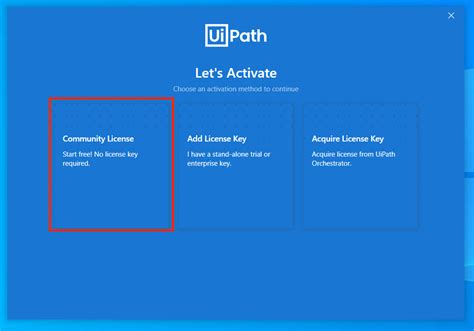 コミュニティ向け Uipath Automation Cloud™ から Uipath Studio をインストール Uipath