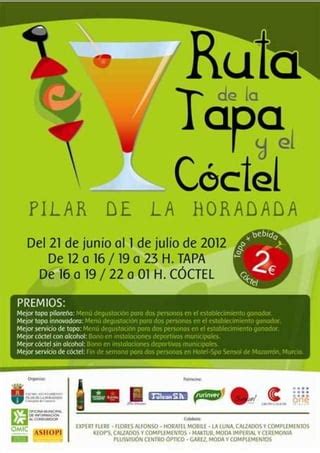 Cartel Iv Ruta De La Tapa Y El C Ctel En Pilar De La Horadada