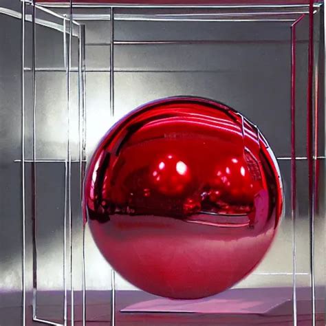 Chrome Spheres On A Red Cube By Gary Penca Stable Diffusion OpenArt