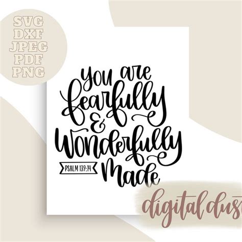 Psalm 139 Svg Etsy