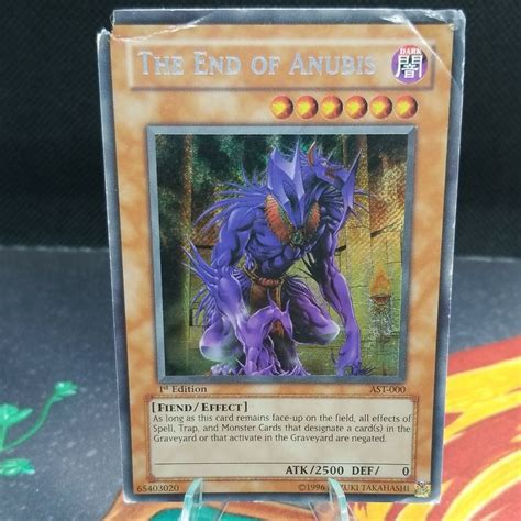 The End Of Anubis Ast Damaged Secret Rare Holo St Edition Yugioh