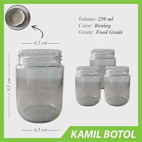 Jual Toples Jar Kaca Ml Kci Baru Murah Kamil Botol