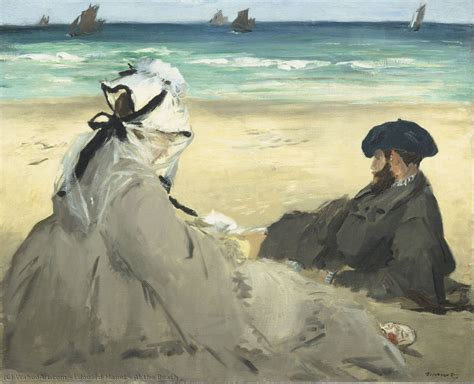 Gemälde Reproduktionen Am Strand von Edouard Manet 1832 1883 France