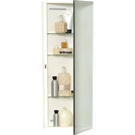 16w X 22h Recessed Mirrored Medicine Cabinet With Polystyrene Body