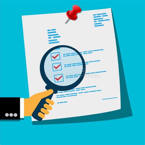 Document Analysis Concept In Flat Design For Web Vector Stock Vector Illustration Of Office