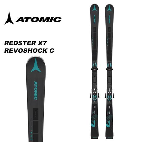 ATOMIC アトミック スキー板 REDSTER X7 REVOSHOCK C M 12 GW Black Teal ビンディングセット