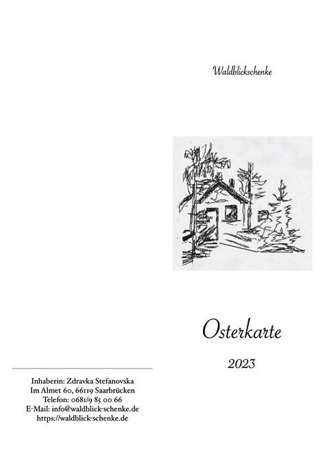 Osterkarte 2023 Waldblickschenke