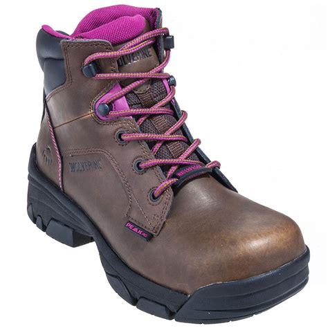 Wolverine Boots: Women’s 10383 Brown Merlin Eh Composite Toe Boots ...