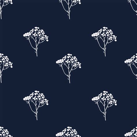 Dark Blue Floral Pattern 22946560 Vector Art at Vecteezy