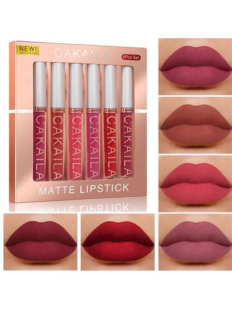 Juego de brillo de labios mate juego de maquillaje de labios líquido