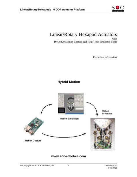 Pdf Linearrotary Hexapod Actuators Dokumentips