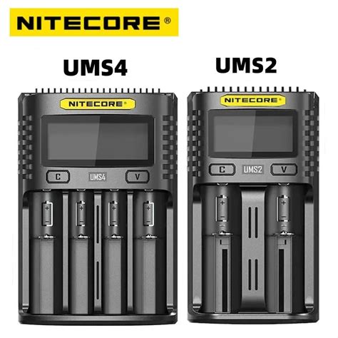 Original Nitecore Ums Ums Vc Lcd Smart Universal Battery Qc Charger