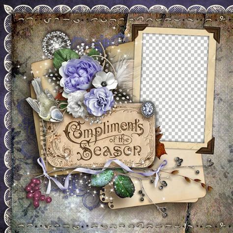 Cheyokota Digital Scraps Winter Memories Album Quickpage Freebie