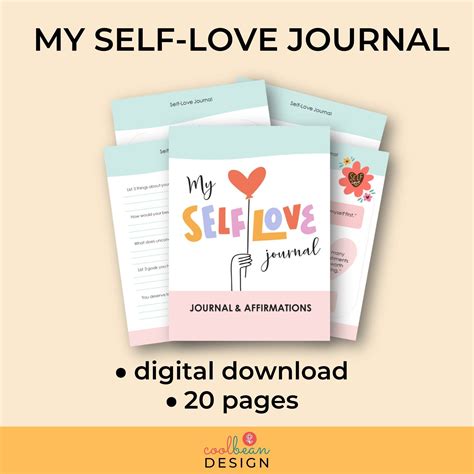 My Self Love Journal Printable Journal And Affirmations Etsy España