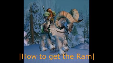 Wow Tutorial Level 20 Dwarf Mount Ram Youtube